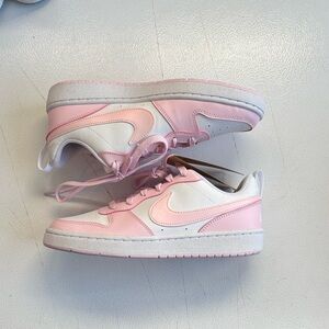 Pink and White Nike Sneakers
